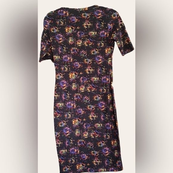 LULAROE Black Color Splash Julia Dress, Size X-Small, GUC. - Picture 6 of 7